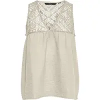 Vero Moda Chris Blouse sans manches Beige L Femme Beige L