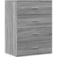 vidaXL Sideboard Gris Sonoma 60x39x80 cm Bois composite