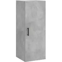 vidaXL Armoire murale gris béton 34,5x34x90 cm