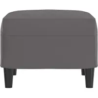 vidaXL Repose-pied Gris 70x55x41 cm Similicuir