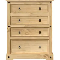 vidaXL Commode Corona 92x48x120 cm Pin massif