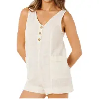 Rip Curl Classic Surf Sleeveless Romper Beige XS Femme