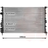 VAN WEZEL Radiateur, refroidissement du moteur (1710-2587) adaptable sur Renault