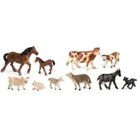 Miniland Animal Figures Farm Babies 10 Units Multicolore Enfants