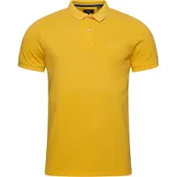 Superdry Vint Destroy Short Sleeve Polo Jaune XL Homme