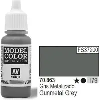 Wittmax Gun Metal Gris 179 / 863 Pot De Peinture Acrylique 17ml - Prince August
