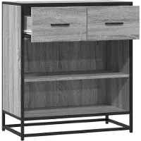 vidaXL Sideboard Gris Sonoma 68x35x76 cm Bois composite