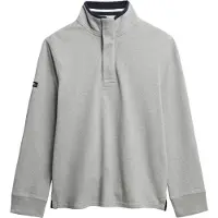 Superdry pour homme. M2014057A Pull Classic Half gris (S), Casuel, Coton