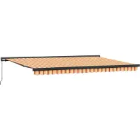 vidaXL Store extensible jaune et orange 500 x 300 cm