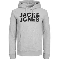 Jack & Jones Sweat-shirt gris clair / noir