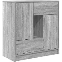 vidaXL Sideboard avec tiroirs et portes Gris Sonoma 70,5x34x74,5 cm