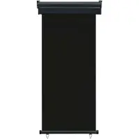 vidaXL Store latéral de balcon 85x250 cm noir