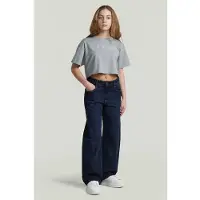 G-Star T-shirt Fille Boxy Cropped - Bleu clair - Fille