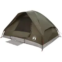 vidaXL Tente de camping dôme 4 personnes brune étanche à l'eau
