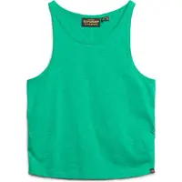 Superdry Femme Débardeur Froncé Vert Taille: 40