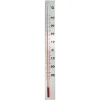 Nature Thermomètre mural d'extérieur Aluminium 3,8x0,6x37 cm