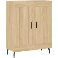 vidaXL Sideboard chêne Sonoma 69,5x34x90 cm Matériau dérivé du bois