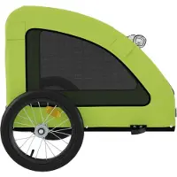 vidaXL Remorque de vélo pour animaux de compagnie vert