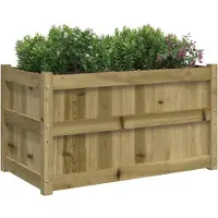 vidaXL Jardinières 2 pcs bois de pin imprégné