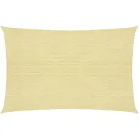 vidaXL Voile d'ombrage 160 g/m² Beige 2x3,5 m PEHD