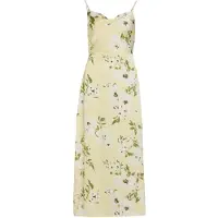 Vila Robe 'VIRavenna' jaune pastel / vert foncé / blanc