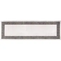 vidaXL Tapis lavable antidérapant 80x300 cm Beige clair