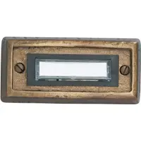 Heidemann 70301 Plaque de sonnette avec plaque d'identité 1 fois bronze 24 V/1A
