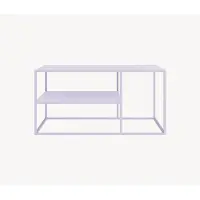 En.casa Table basse 'Solund' Acier 90 x 60 x 45 cm Violet