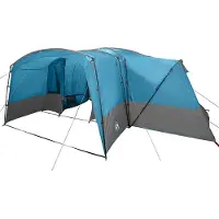 vidaXL Tente familiale pour 12 personnes, bleue et grise