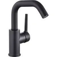 Inspire Cranes - Mélangeur lavabo - Mélangeur salle de bain - avec raccords - Noir