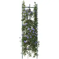 vidaXL Cages à tomates 6 pcs 116 cm acier et PP