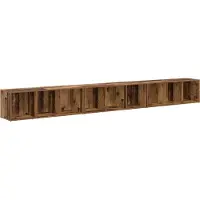 vidaXL Ensemble de 3 meubles TV , en bois massif et panneaux de particules