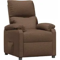 vidaXL Fauteuil relax brun Tissu