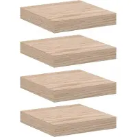 vidaXL Étagères flottantes 4 pcs 23x23,5x4 cm bois d'ingénierie