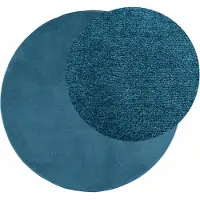 vidaXL Tapis OVIEDO à poils courts turquoise Ø 200 cm