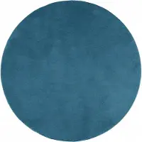 vidaXL Tapis OVIEDO à poils courts turquoise Ø 120 cm