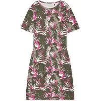Schiesser Chemise de nuit ' Modern ' marron / kaki / rose