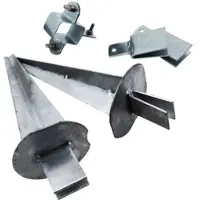 Aquagart 10 ensembles de barres de renfort d'angle pour poteaux de clôture à profil en Z, clôture de protection contre la faune sauvage, clôture forestière