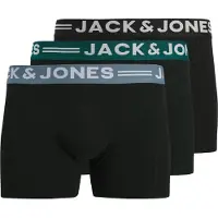 Jack & Jones Boxers 'Sense' bleu clair / vert foncé / noir / blanc