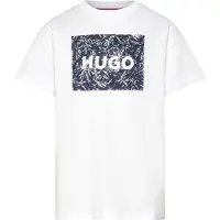 HUGO G01020 Short Sleeve T-shirt Blanc 10 Years Garçon