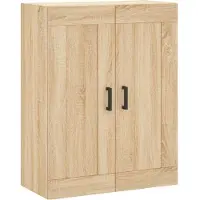 vidaXL Highboard chêne Sonoma 69,5x34x180 cm Matériau dérivé du bois