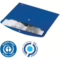 Leitz Chemise à rabats pour documents A4 Bleu (A4)