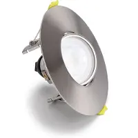 Integral LED Evofire Maxi 110 - spot encastrable - Ø 110 mm, Ø 70-100 mm encastrement - satiné nickel