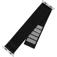 FIXED Bracelet en nylon pour Apple Watch 42/44/45/46 mm, Noir