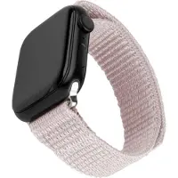FIXED Bracelet en nylon pour Apple Watch 42/44/45/46/49 mm, or rose, Montre connectée : accessoires, Or, Pink