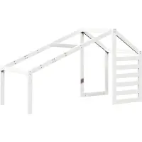 vidaXL Toit pour lit d'enfant blanc 198x97x113 cm Pin massif
