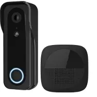 Trust DOORCAM-3000, Noir, 2,4 GHz, Android, iOS, 3 MP, MicroSD (TransFlash), 256 Go