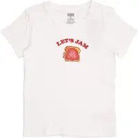 Levi's T-Shirt 'RIB MEET AND GREET JAM' rouge / blanc