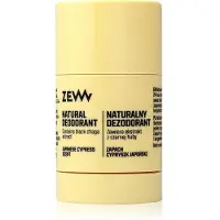 Zew For Men DEODORANT natural with black chaga, Japanese cypress déodorant en stick 80 ml
