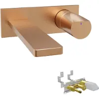 Blaufoss Eris EcoStart robinet de lavabo à encastrer Brushed Rosegold incl élément intégré